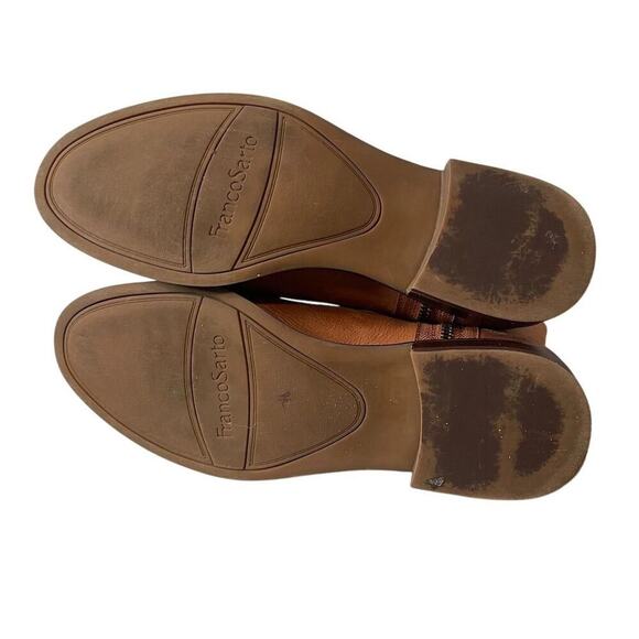 Franco Sarto Women's Halford Bootie Brown Leather Ankle Boots Size 9 - Picture 5 of 7